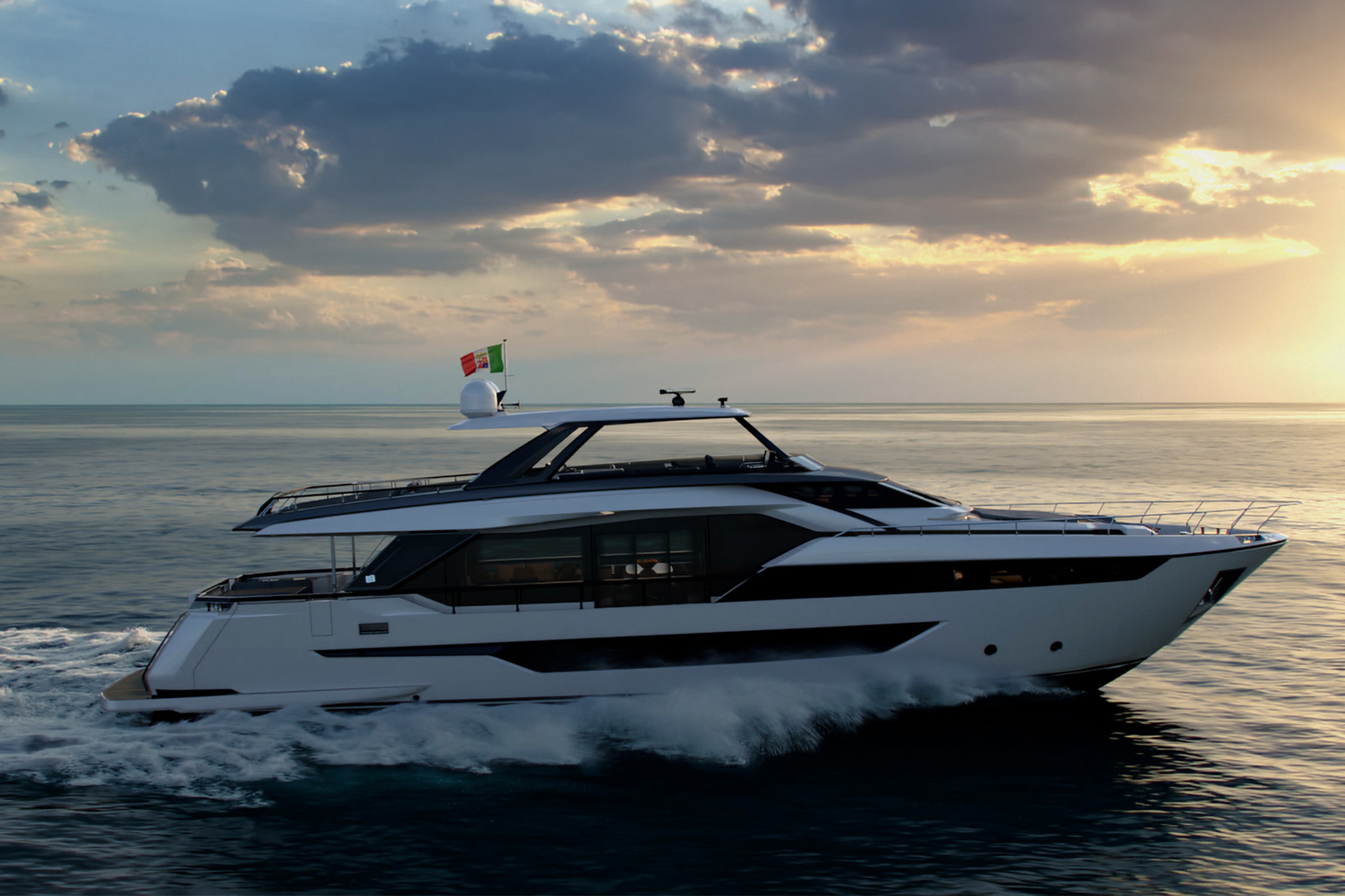 Новая Ferretti Yachts 940 спущена на воду 